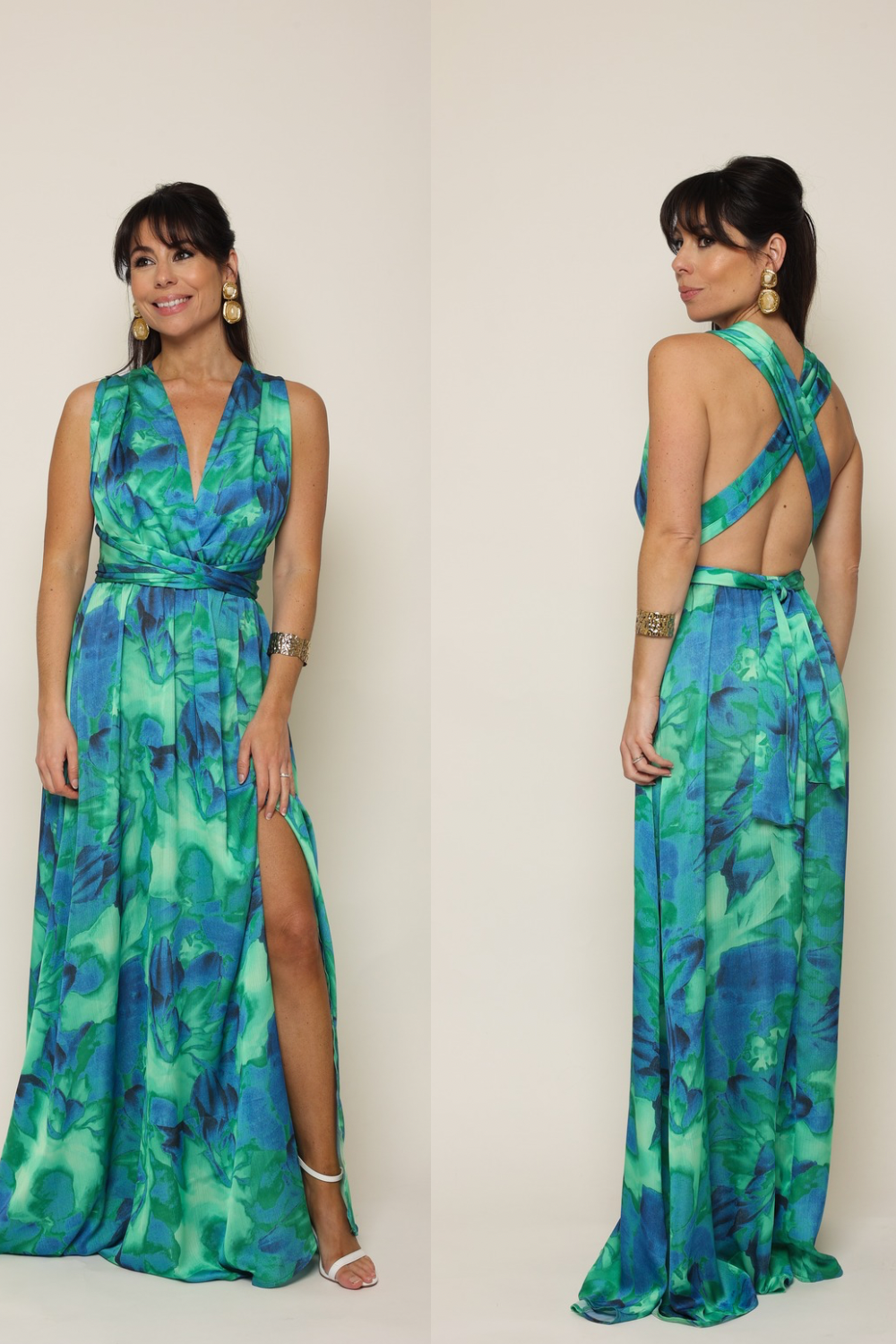 Robe OLYMPIA BLEU - Multi positions